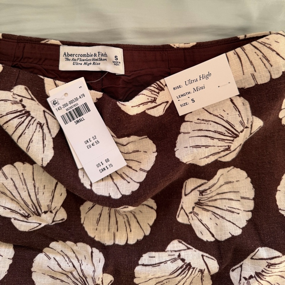 Linen-Blend Shell Mini Skort - Picture 5 of 5